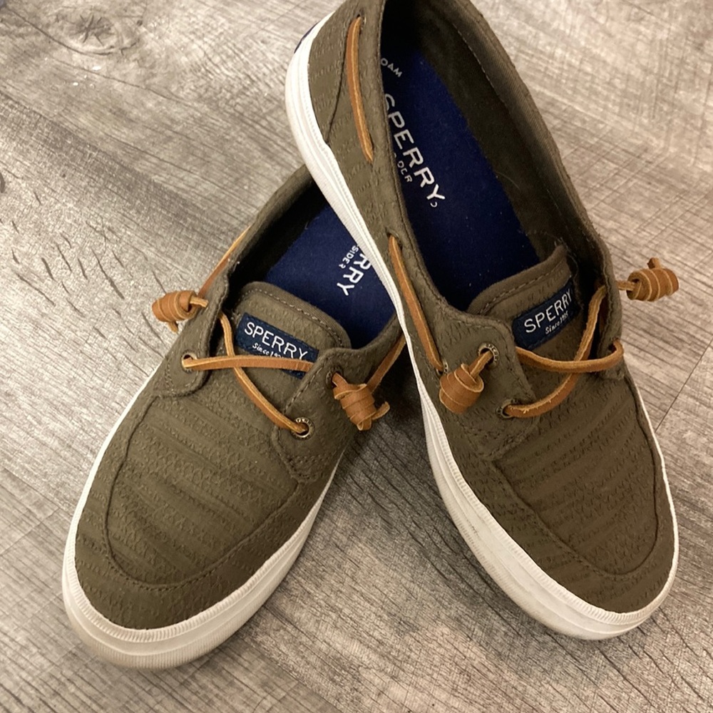 Olive green sperry